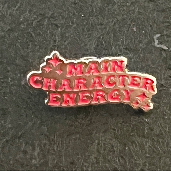 “Main Character Energy” Enamel Pin – Statement Accessory - Picture 2 of 2